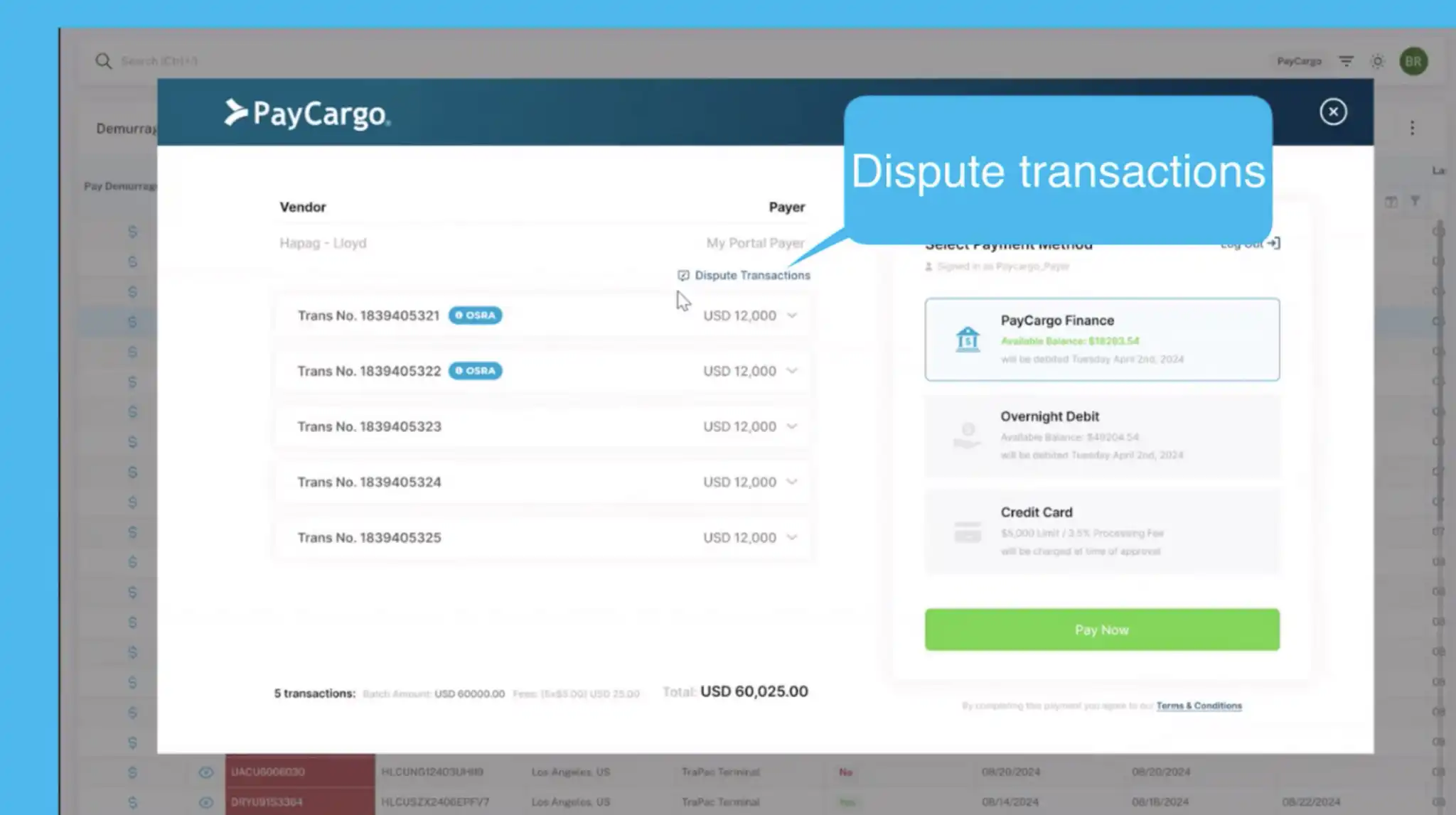 Disputing a Demurrage Fee