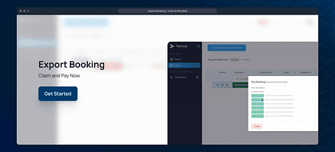 Export Booking Claim Pay Now
