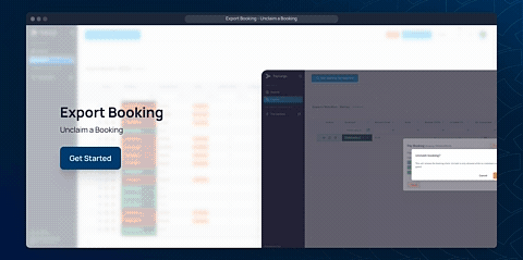 Export Booking Unclaim a Booking