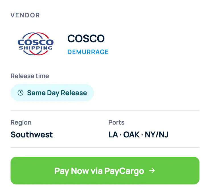 cosco demurrage 1